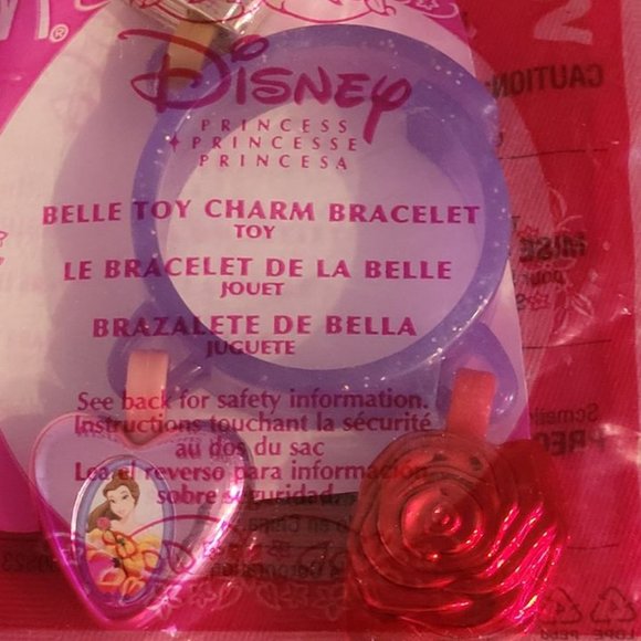 2003 DISNEY, BELLE CHARM BRACELET, MINT IN THE PACKAGE!!! - Picture 2 of 3